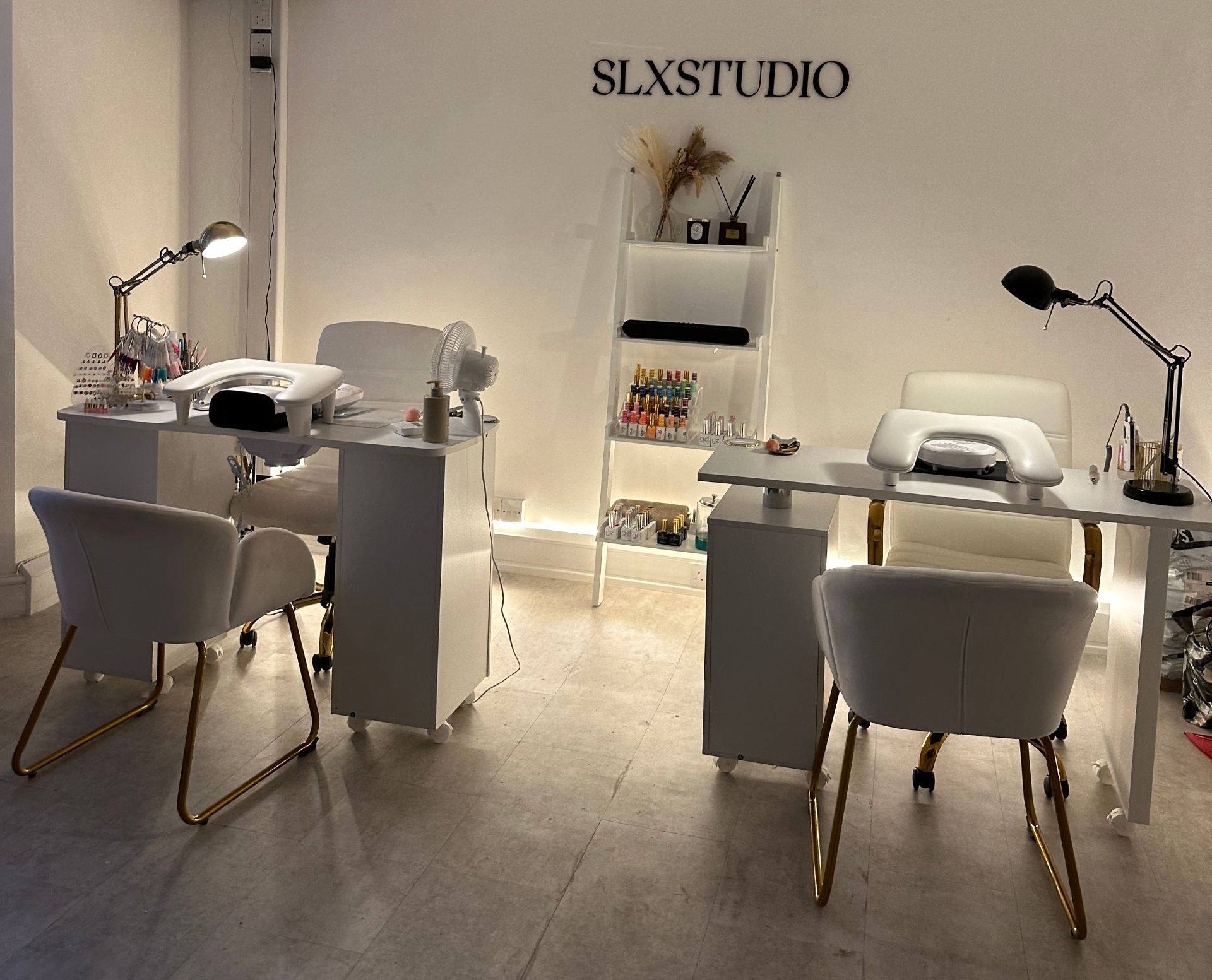 SLX Studio in Brighton with nail workstations